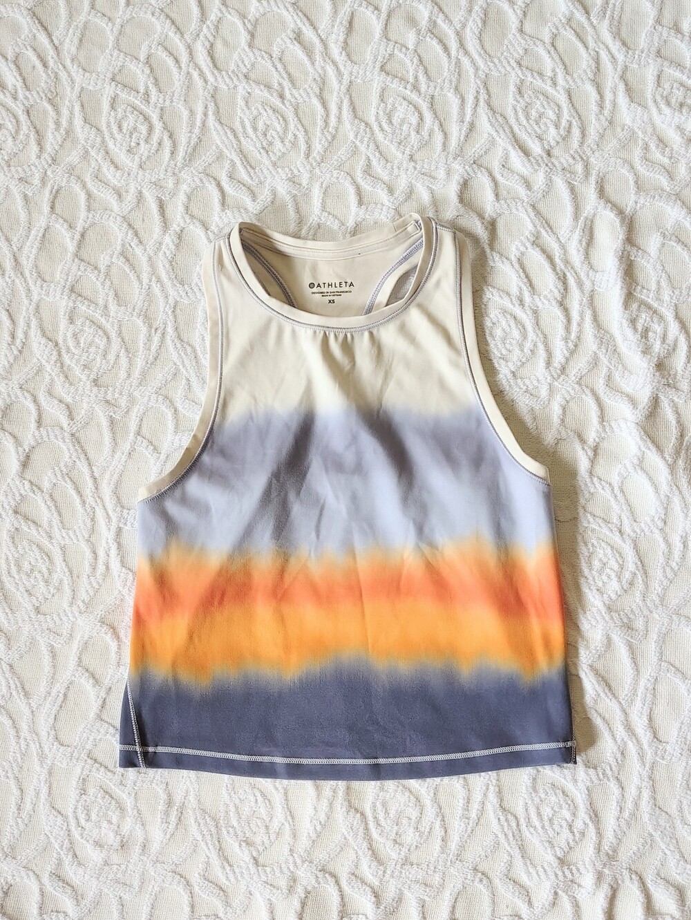 Athleta Shanti Ombre Cropped Tank XS Xsmall